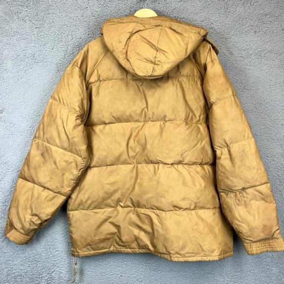VINTAGE CAMEL Jacket GOOSE‎ Down XL Puffer Winter Coat - Picture 2 of 11